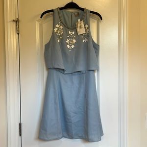 NWT ASOS Petite embellished crop top dress size 12P